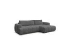 Fuji - Canapé D'Angle Convertible - Tissu Lisse - Angle Droit