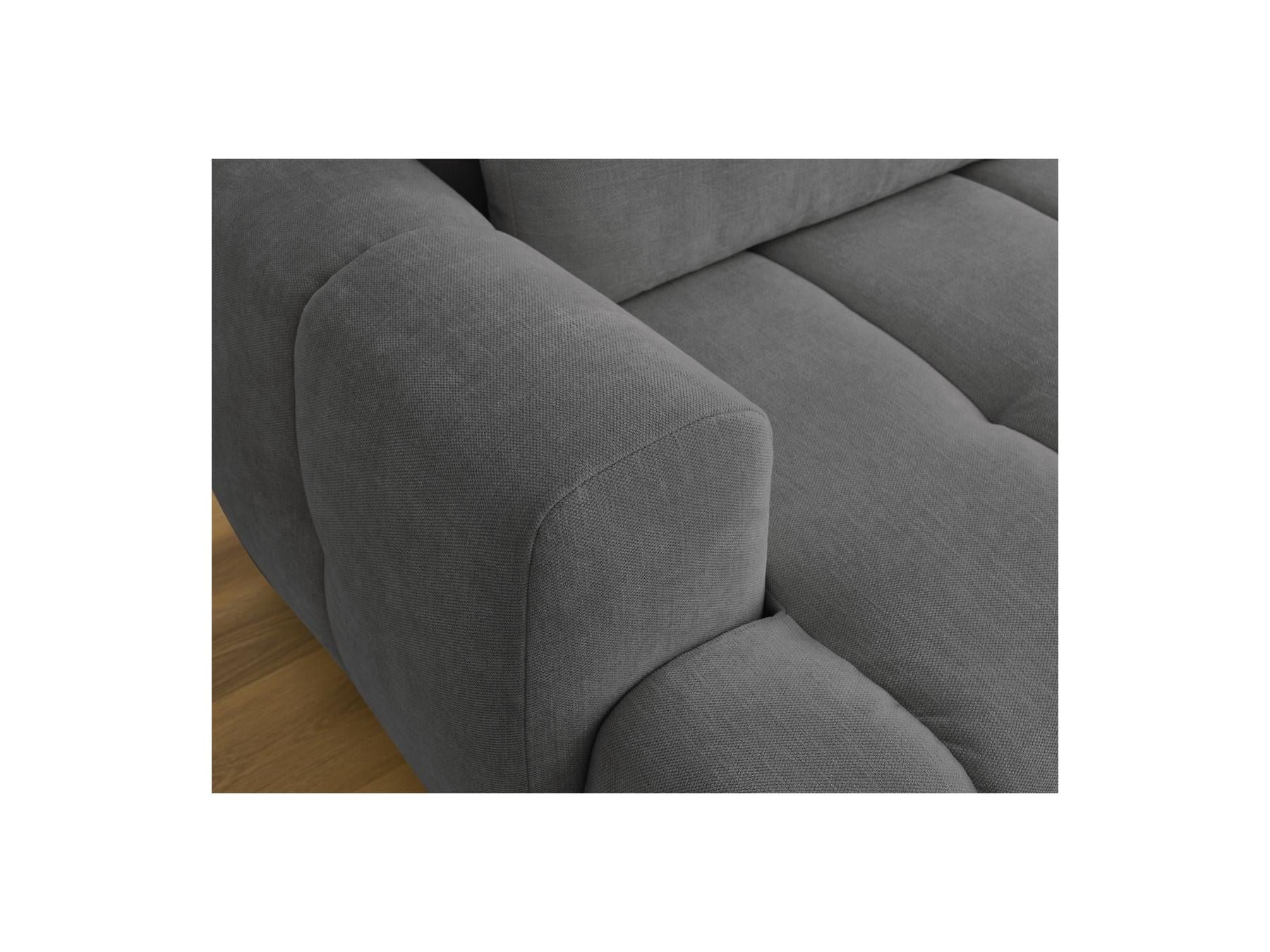 Fuji - Canapé D'Angle Convertible - Tissu Lisse - Angle Droit
