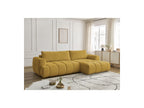 Fuji - Canapé D'Angle Convertible - Tissu Lisse - Angle Droit