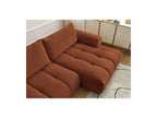 Fuji - Canapé D'Angle Convertible - Tissu Lisse - Angle Droit