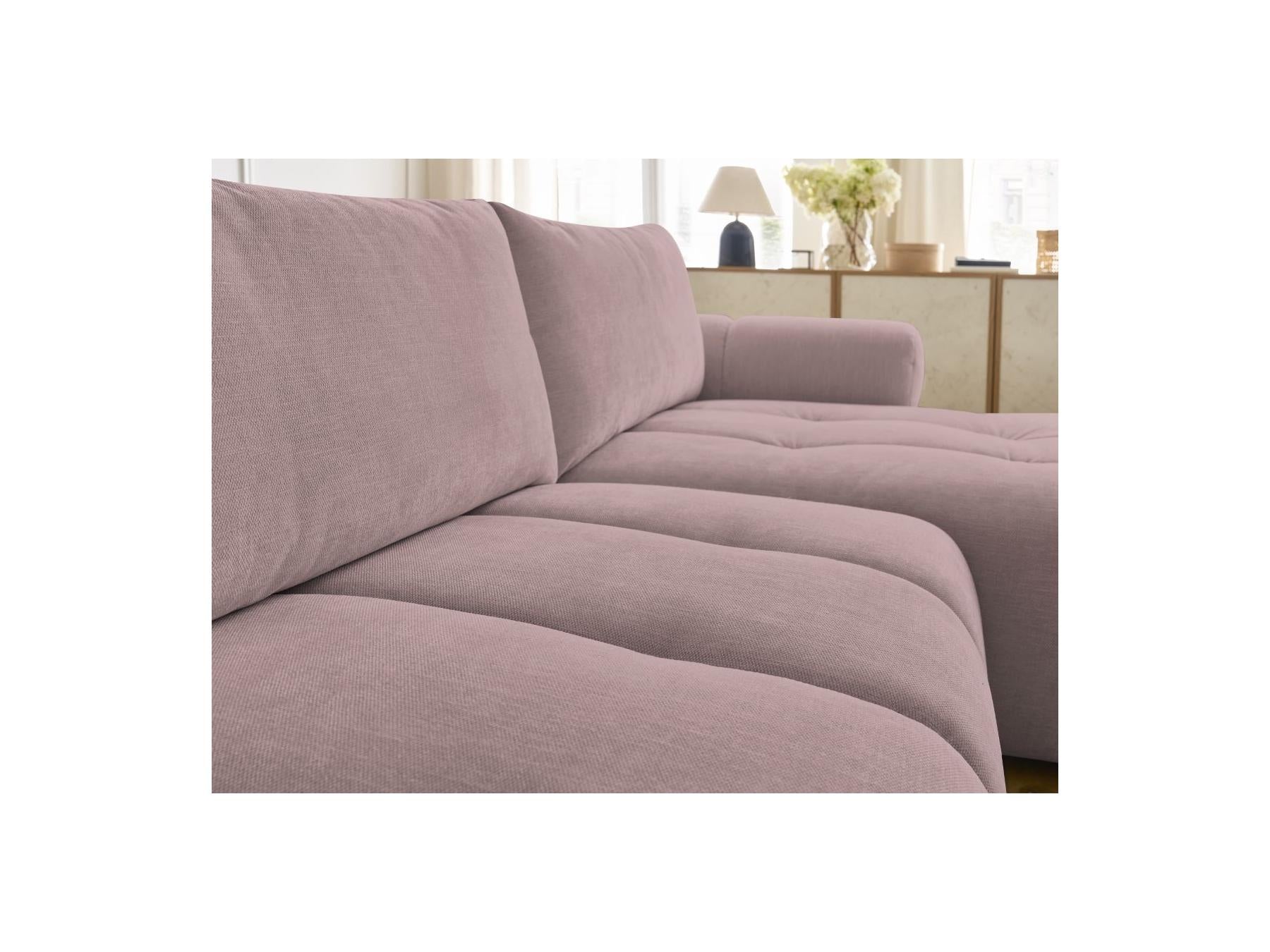 Fuji - Canapé D'Angle Convertible - Tissu Lisse - Angle Droit