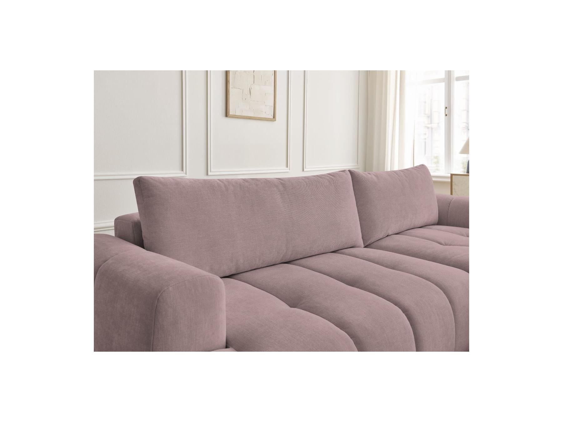 Fuji - Canapé D'Angle Convertible - Tissu Lisse - Angle Droit