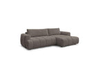 Fuji - Canapé D'Angle Convertible - Tissu Lisse - Angle Droit