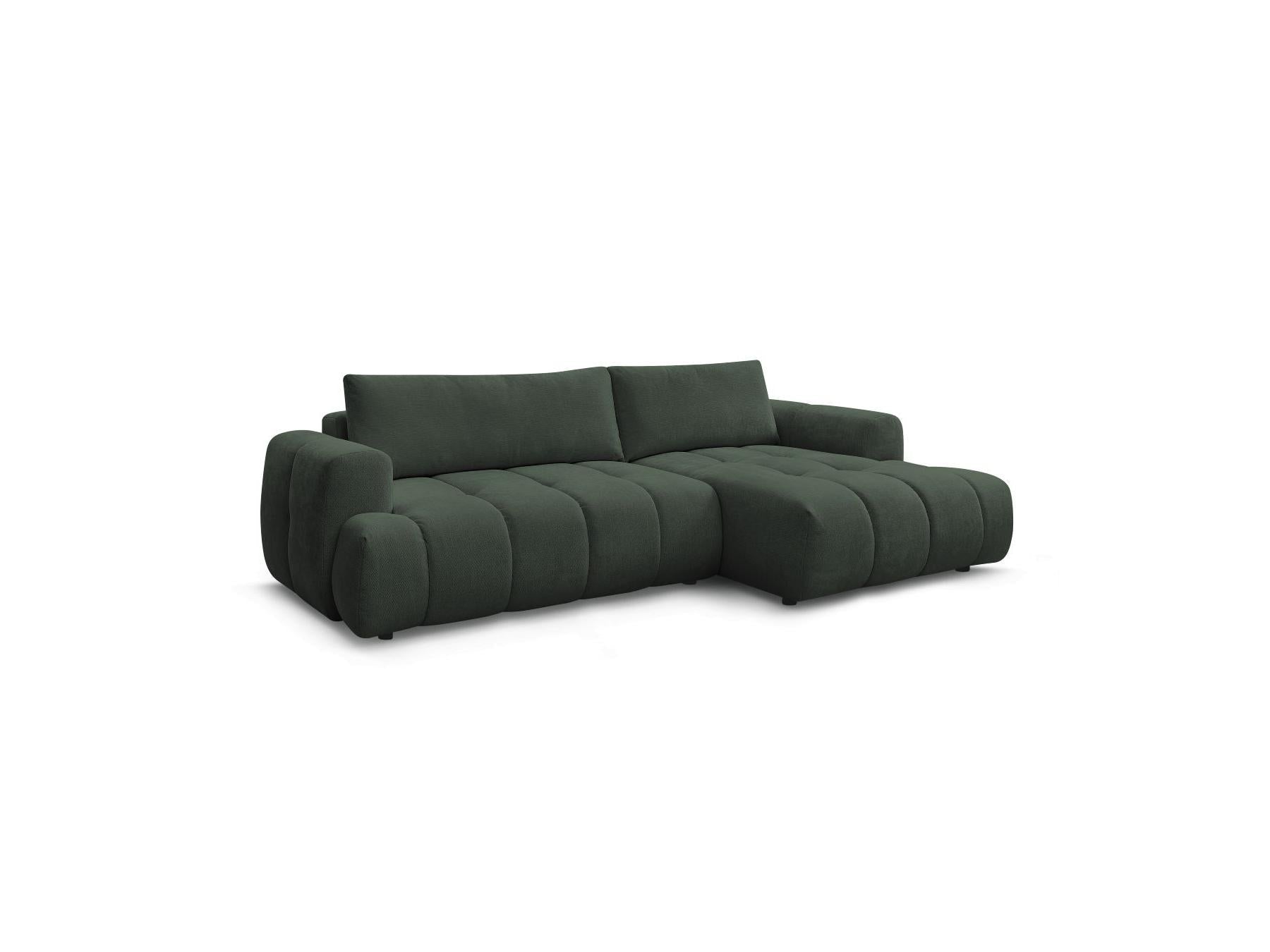 Fuji - Canapé D'Angle Convertible - Tissu Lisse - Angle Droit