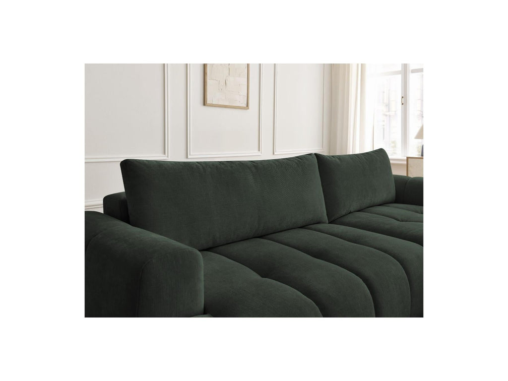 Fuji - Canapé D'Angle Convertible - Tissu Lisse - Angle Droit