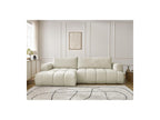 Fuji - Canapé D'Angle Convertible - Tissu Lisse - Angle Gauche