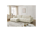 Fuji - Canapé D'Angle Convertible - Tissu Lisse - Angle Gauche