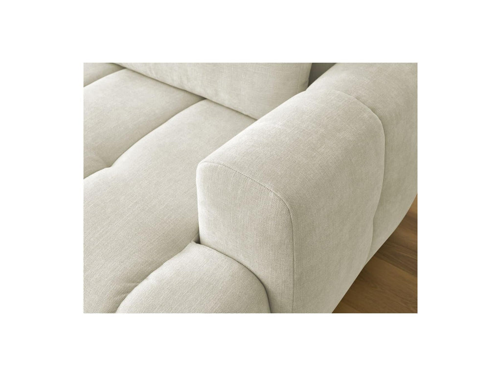 Fuji - Canapé D'Angle Convertible - Tissu Lisse - Angle Gauche