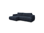 Fuji - Canapé D'Angle Convertible - Tissu Lisse - Angle Gauche