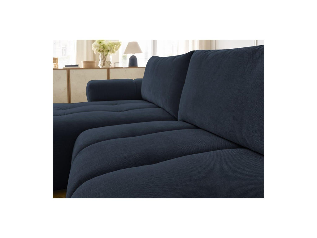 Fuji - Canapé D'Angle Convertible - Tissu Lisse - Angle Gauche