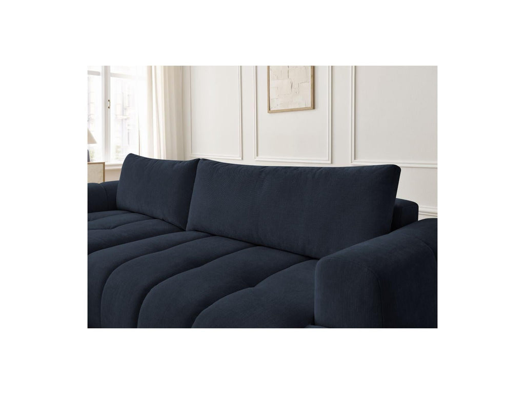 Fuji - Canapé D'Angle Convertible - Tissu Lisse - Angle Gauche