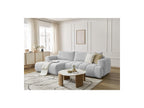 Fuji - Canapé D'Angle Convertible - Tissu Lisse - Angle Gauche