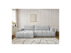Fuji - Canapé D'Angle Convertible - Tissu Lisse - Angle Gauche