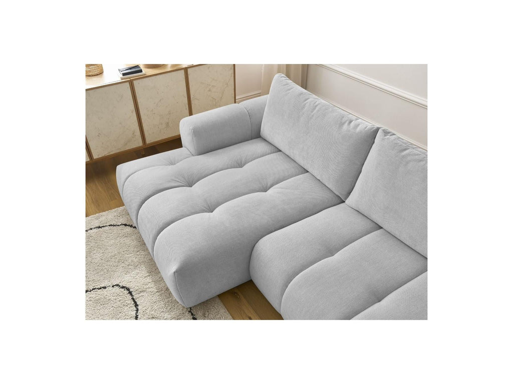 Fuji - Canapé D'Angle Convertible - Tissu Lisse - Angle Gauche