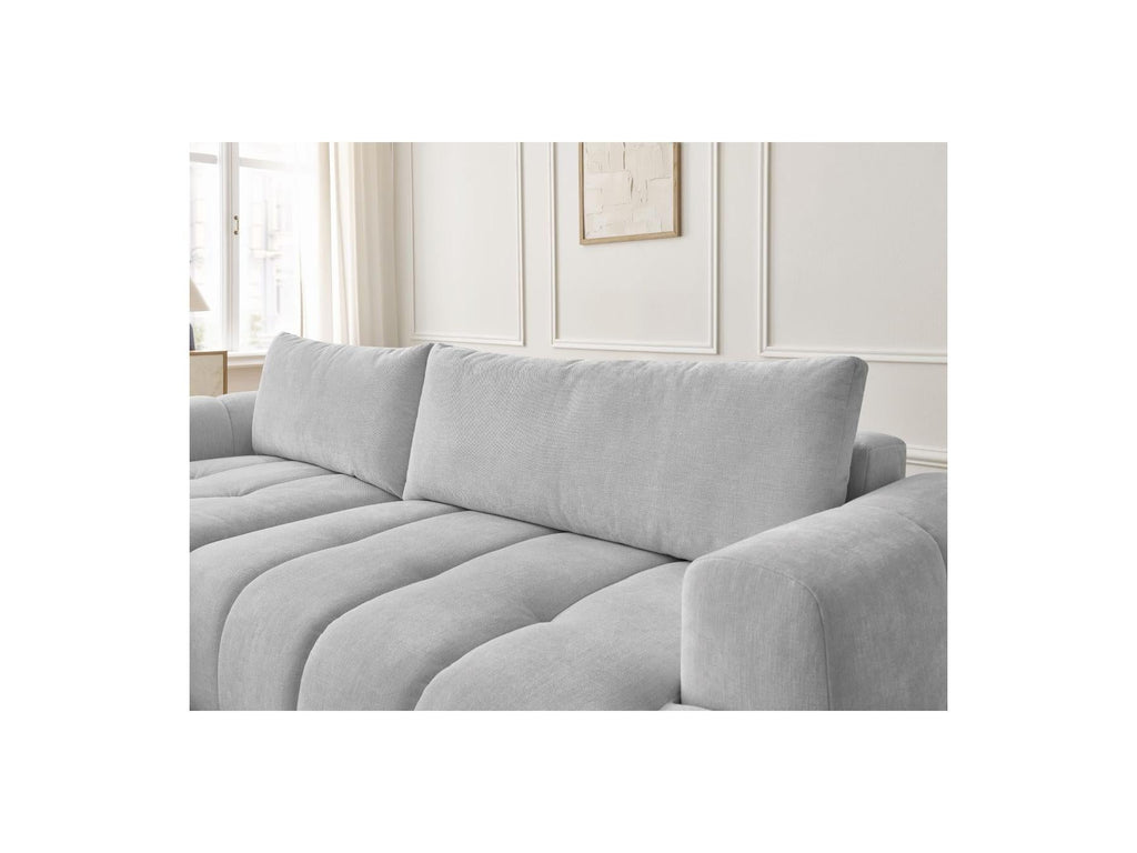Fuji - Canapé D'Angle Convertible - Tissu Lisse - Angle Gauche
