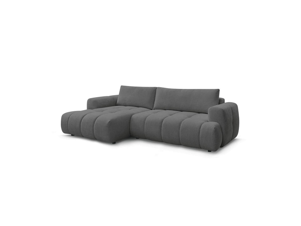Fuji - Canapé D'Angle Convertible - Tissu Lisse - Angle Gauche