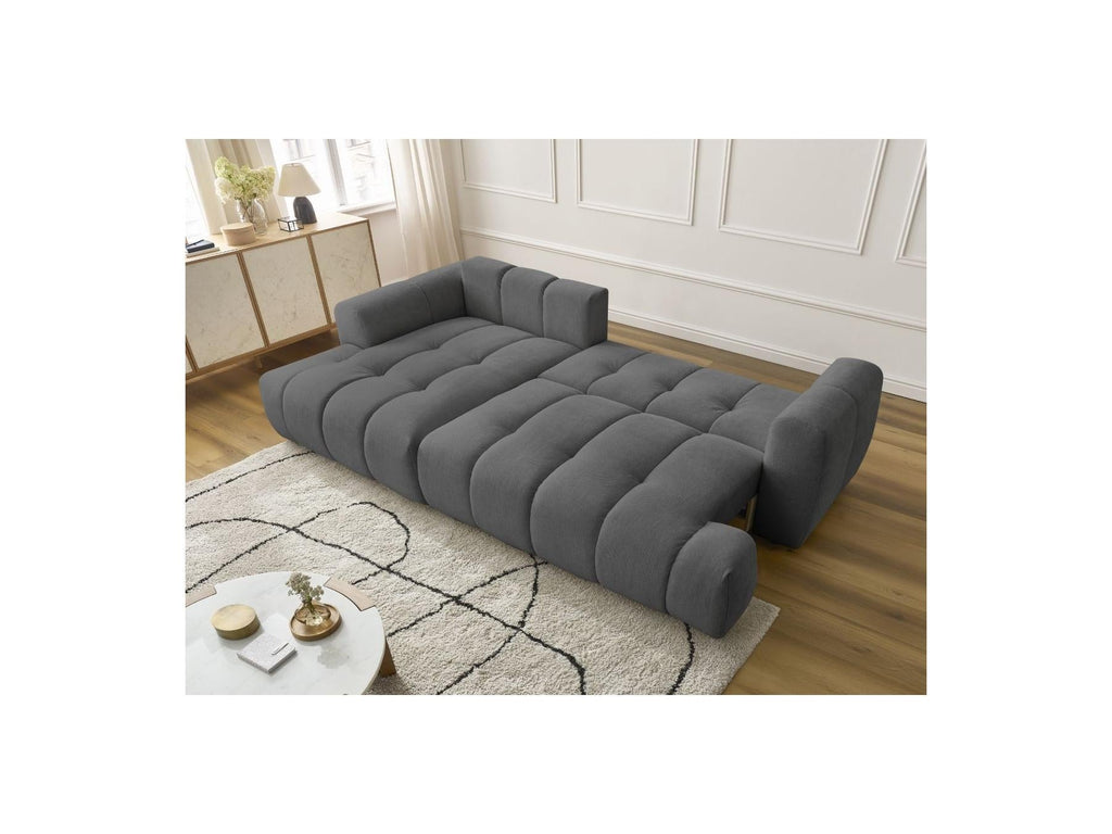 Fuji - Canapé D'Angle Convertible - Tissu Lisse - Angle Gauche