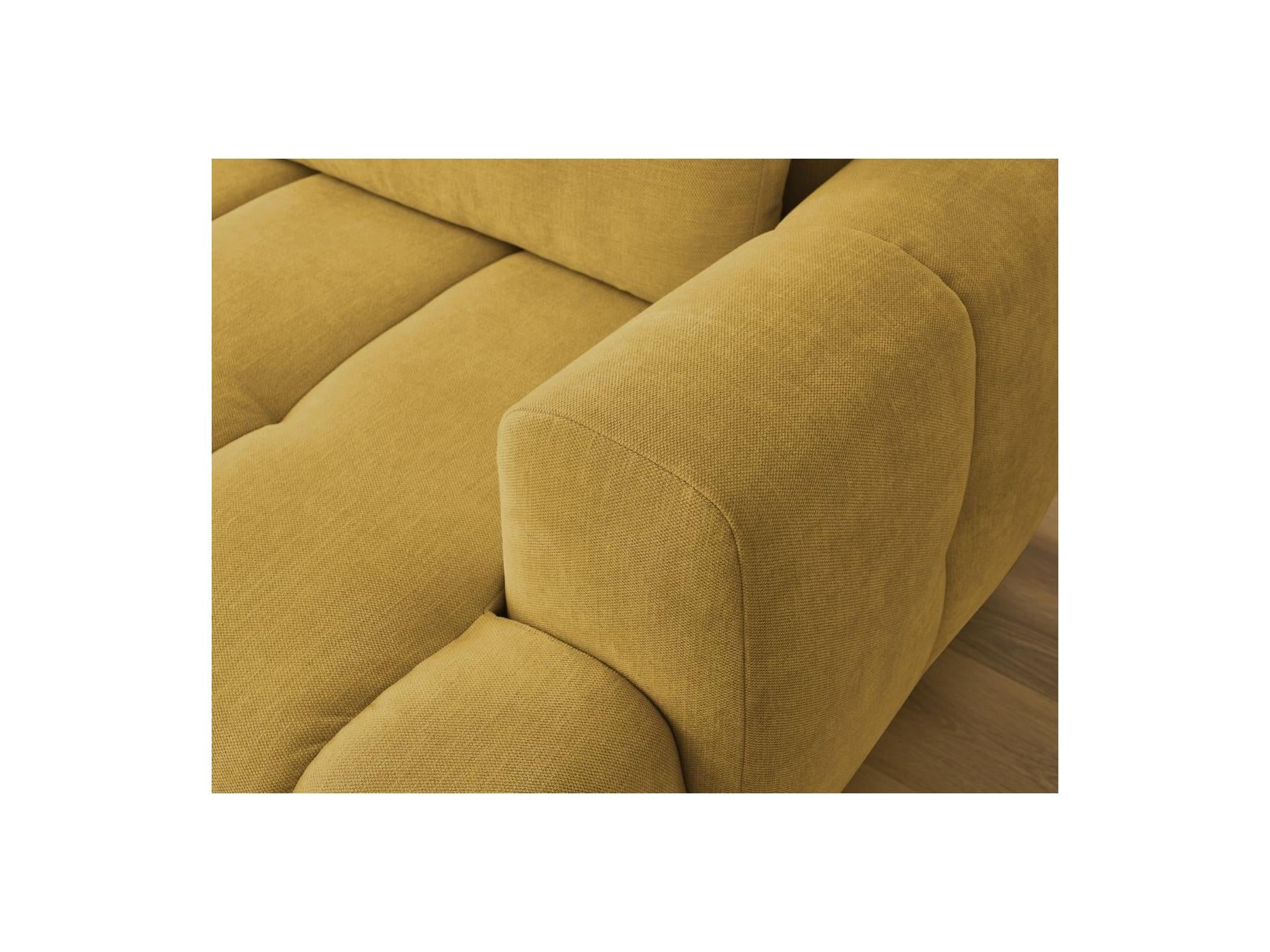 Fuji - Canapé D'Angle Convertible - Tissu Lisse - Angle Gauche