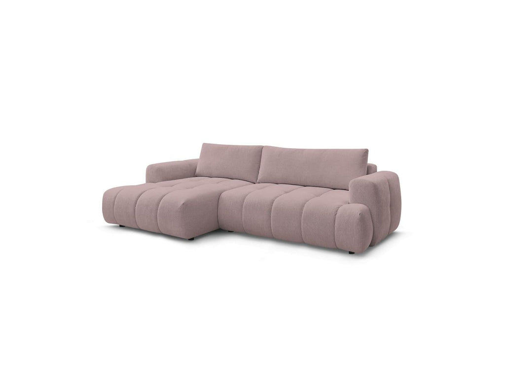 Fuji - Canapé D'Angle Convertible - Tissu Lisse - Angle Gauche