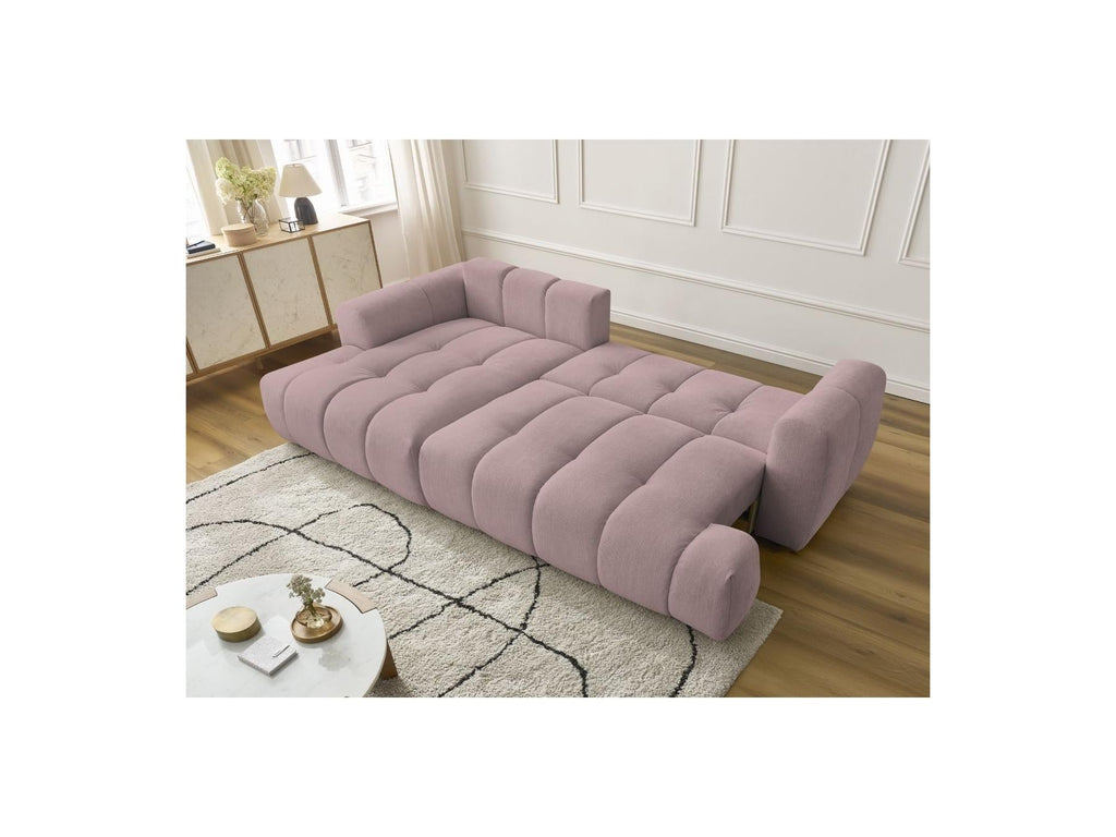 Fuji - Canapé D'Angle Convertible - Tissu Lisse - Angle Gauche
