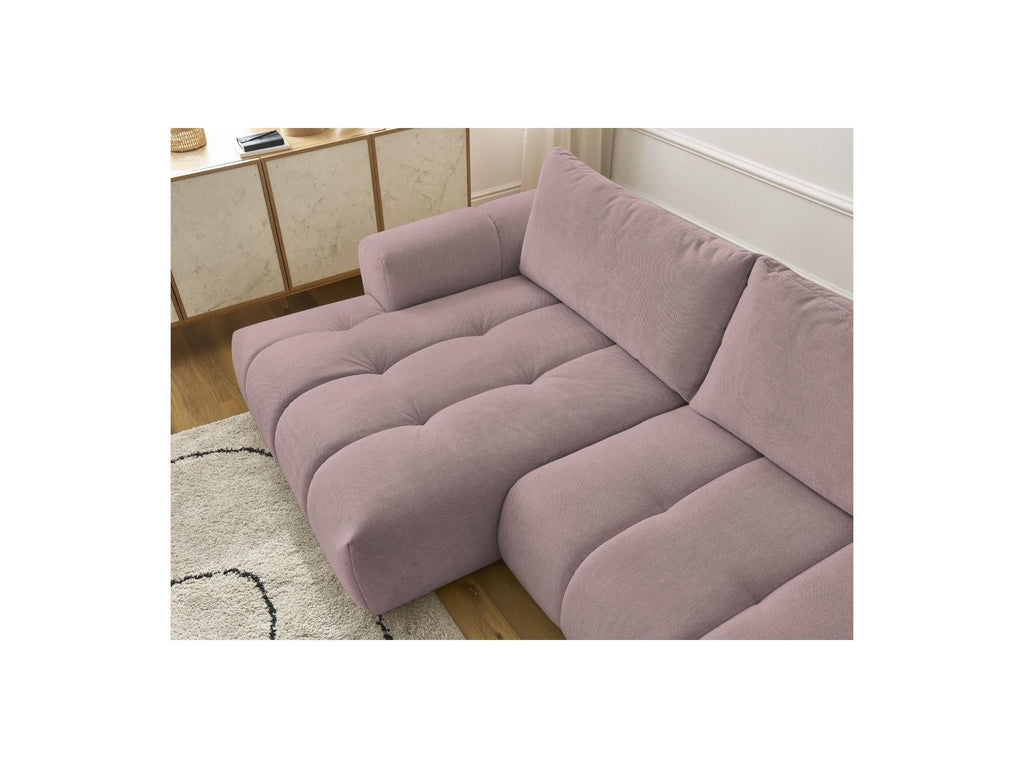Fuji - Canapé D'Angle Convertible - Tissu Lisse - Angle Gauche