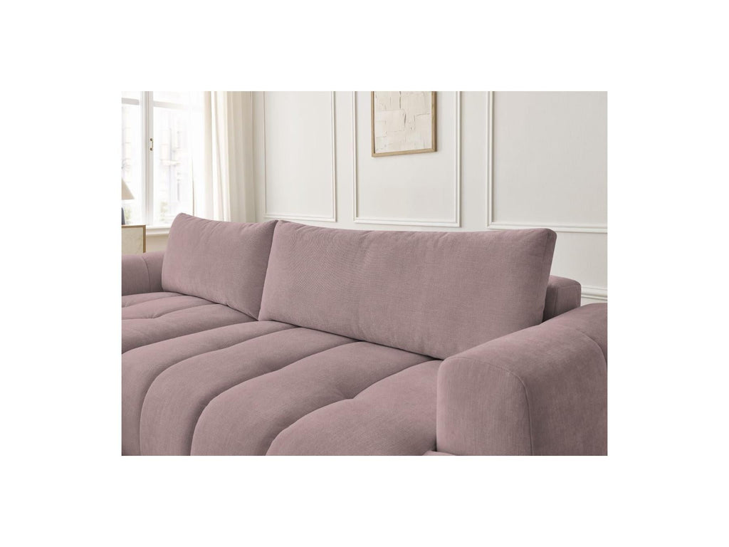 Fuji - Canapé D'Angle Convertible - Tissu Lisse - Angle Gauche