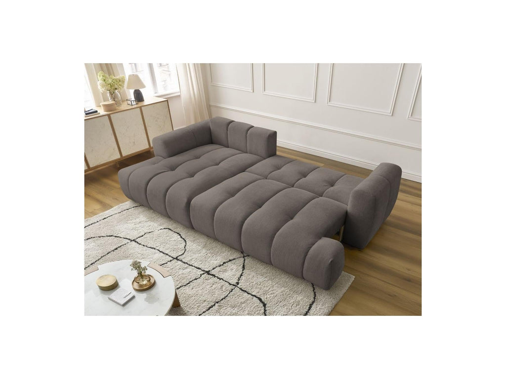 Fuji - Canapé D'Angle Convertible - Tissu Lisse - Angle Gauche