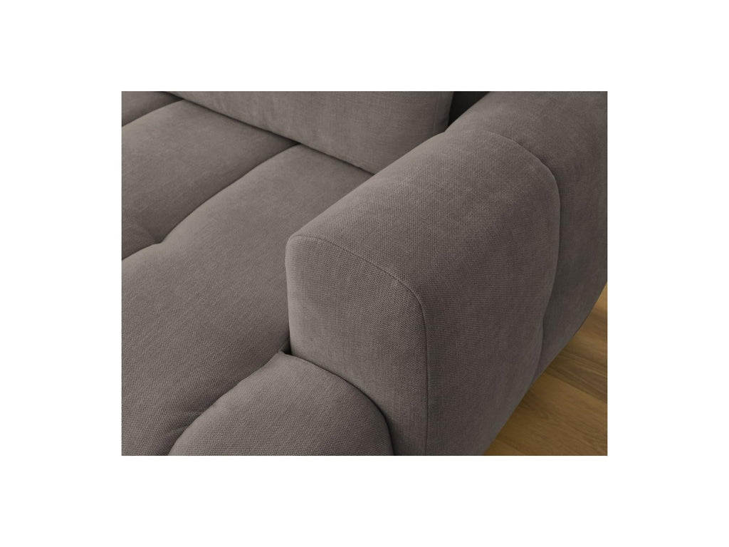 Fuji - Canapé D'Angle Convertible - Tissu Lisse - Angle Gauche