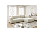 Fuji - Canapé D'Angle L Convertible - Tissu Lisse - Angle Droit