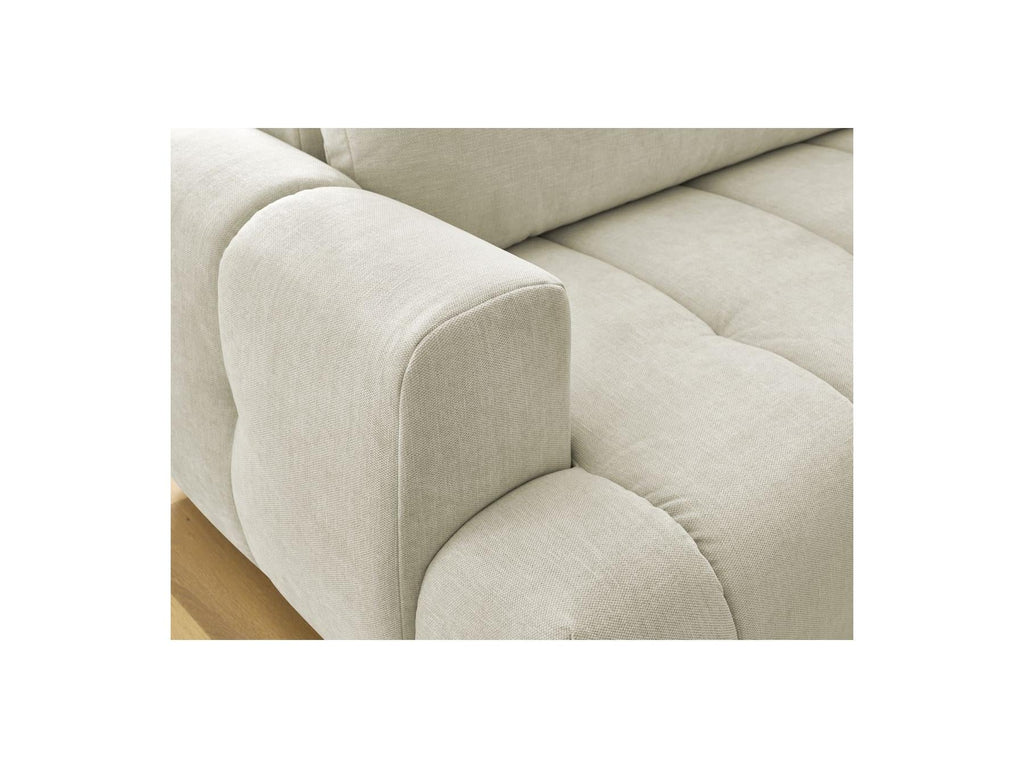 Fuji - Canapé D'Angle L Convertible - Tissu Lisse - Angle Droit