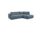 Fuji - Canapé D'Angle L Convertible - Tissu Lisse - Angle Droit