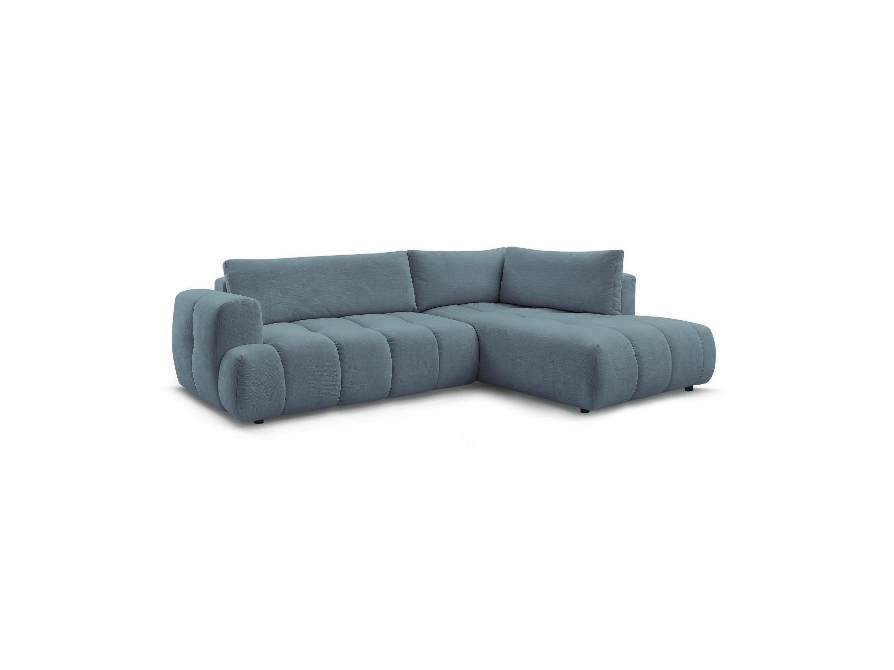 Fuji - Canapé D'Angle L Convertible - Tissu Lisse - Angle Droit