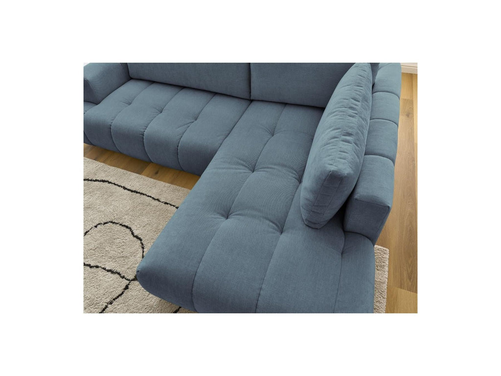 Fuji - Canapé D'Angle L Convertible - Tissu Lisse - Angle Droit