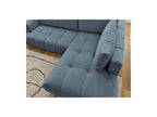 Fuji - Canapé D'Angle L Convertible - Tissu Lisse - Angle Droit