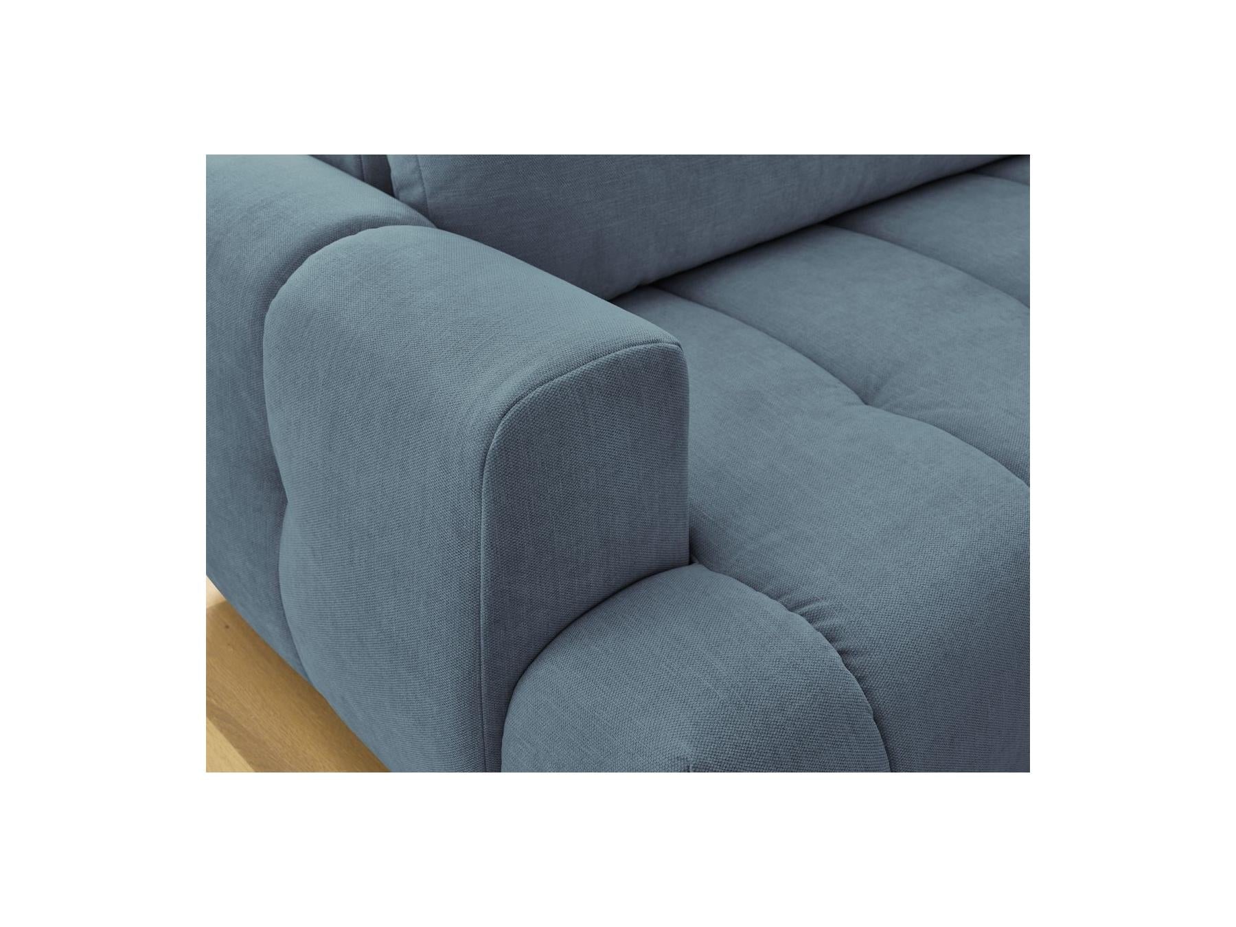Fuji - Canapé D'Angle L Convertible - Tissu Lisse - Angle Droit