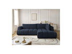 Fuji - Canapé D'Angle L Convertible - Tissu Lisse - Angle Droit