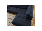 Fuji - Canapé D'Angle L Convertible - Tissu Lisse - Angle Droit