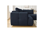 Fuji - Canapé D'Angle L Convertible - Tissu Lisse - Angle Droit