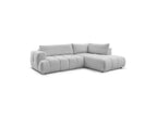 Fuji - Canapé D'Angle L Convertible - Tissu Lisse - Angle Droit