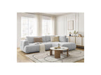Fuji - Canapé D'Angle L Convertible - Tissu Lisse - Angle Droit