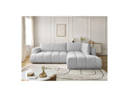 Fuji - Canapé D'Angle L Convertible - Tissu Lisse - Angle Droit