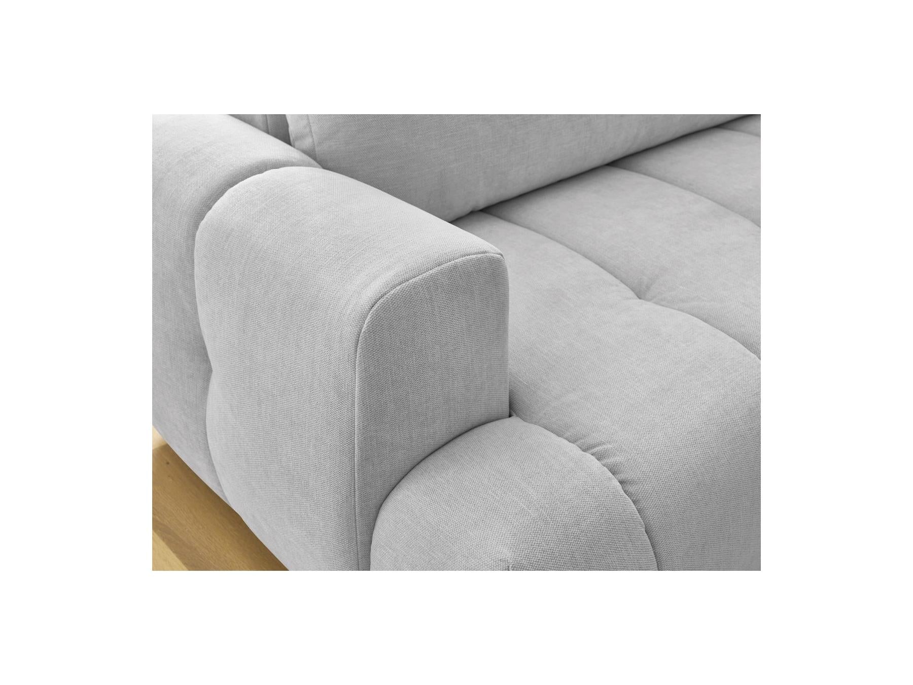 Fuji - Canapé D'Angle L Convertible - Tissu Lisse - Angle Droit