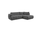 Fuji - Canapé D'Angle L Convertible - Tissu Lisse - Angle Droit