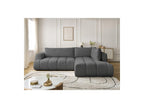 Fuji - Canapé D'Angle L Convertible - Tissu Lisse - Angle Droit