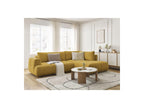 Fuji - Canapé D'Angle L Convertible - Tissu Lisse - Angle Droit