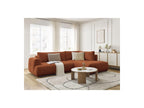 Fuji - Canapé D'Angle L Convertible - Tissu Lisse - Angle Droit