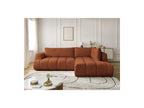 Fuji - Canapé D'Angle L Convertible - Tissu Lisse - Angle Droit