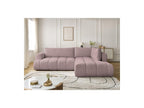 Fuji - Canapé D'Angle L Convertible - Tissu Lisse - Angle Droit