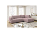 Fuji - Canapé D'Angle L Convertible - Tissu Lisse - Angle Droit