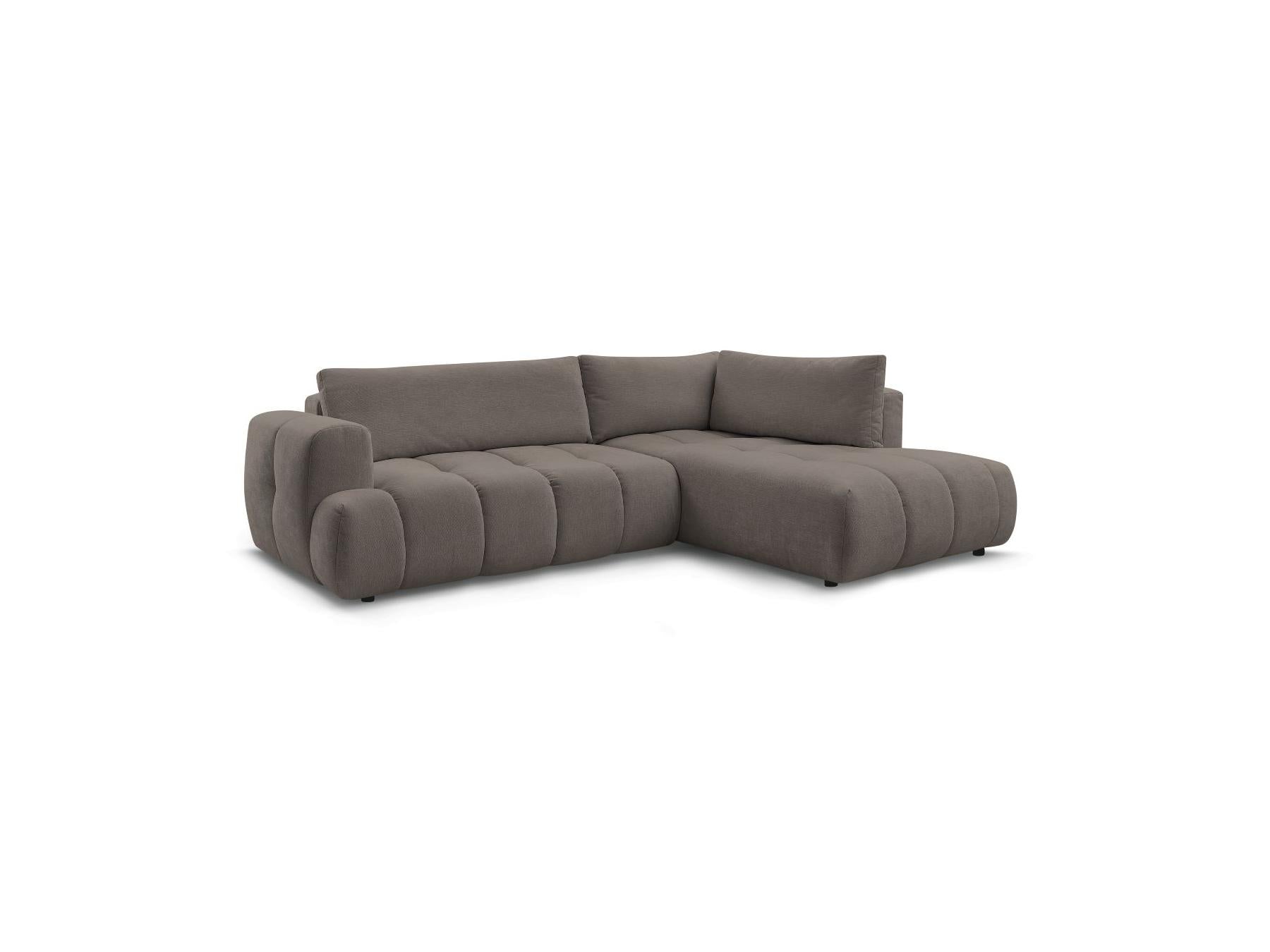 Fuji - Canapé D'Angle L Convertible - Tissu Lisse - Angle Droit